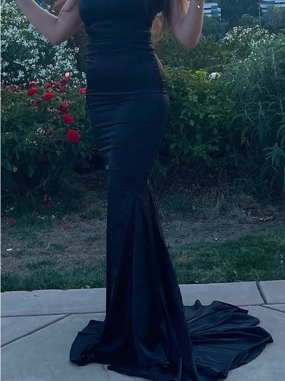 Black Fitted Mermaid Wedding Dress for Women